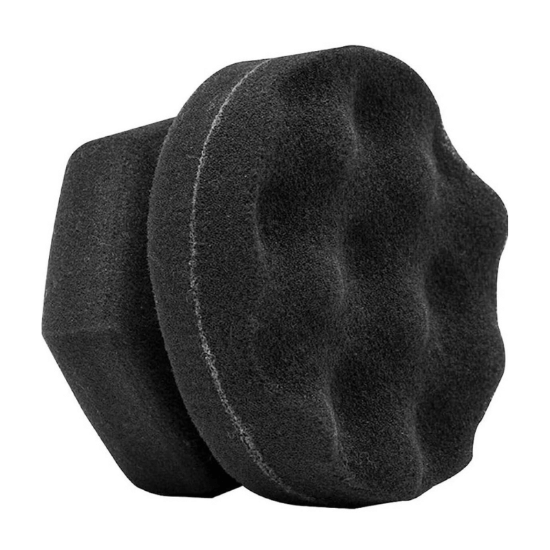 Large Tire Dressing Applicator Pad Durable and Reusable Hex-Grip 2 Pack  Black